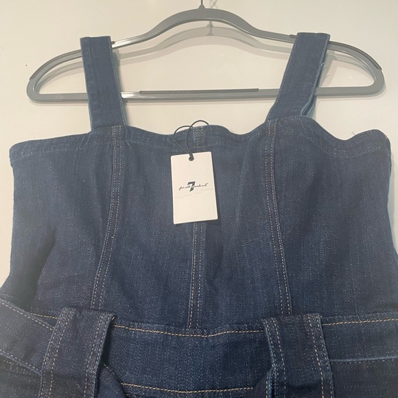 NWT  7 for All Mankind wide leg jumpsuit - Picture 3 of 3